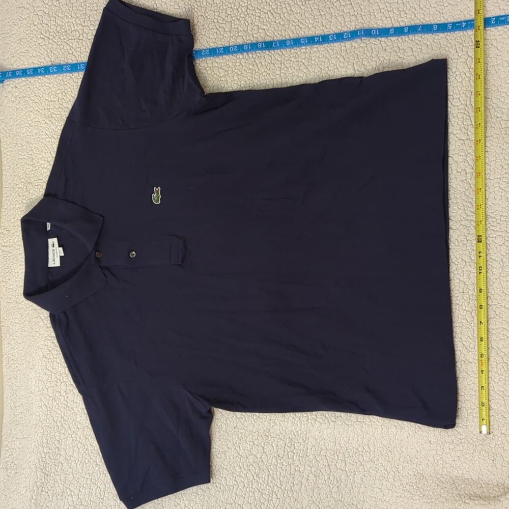 True New  Lacoste  Polo shirt dark buttons